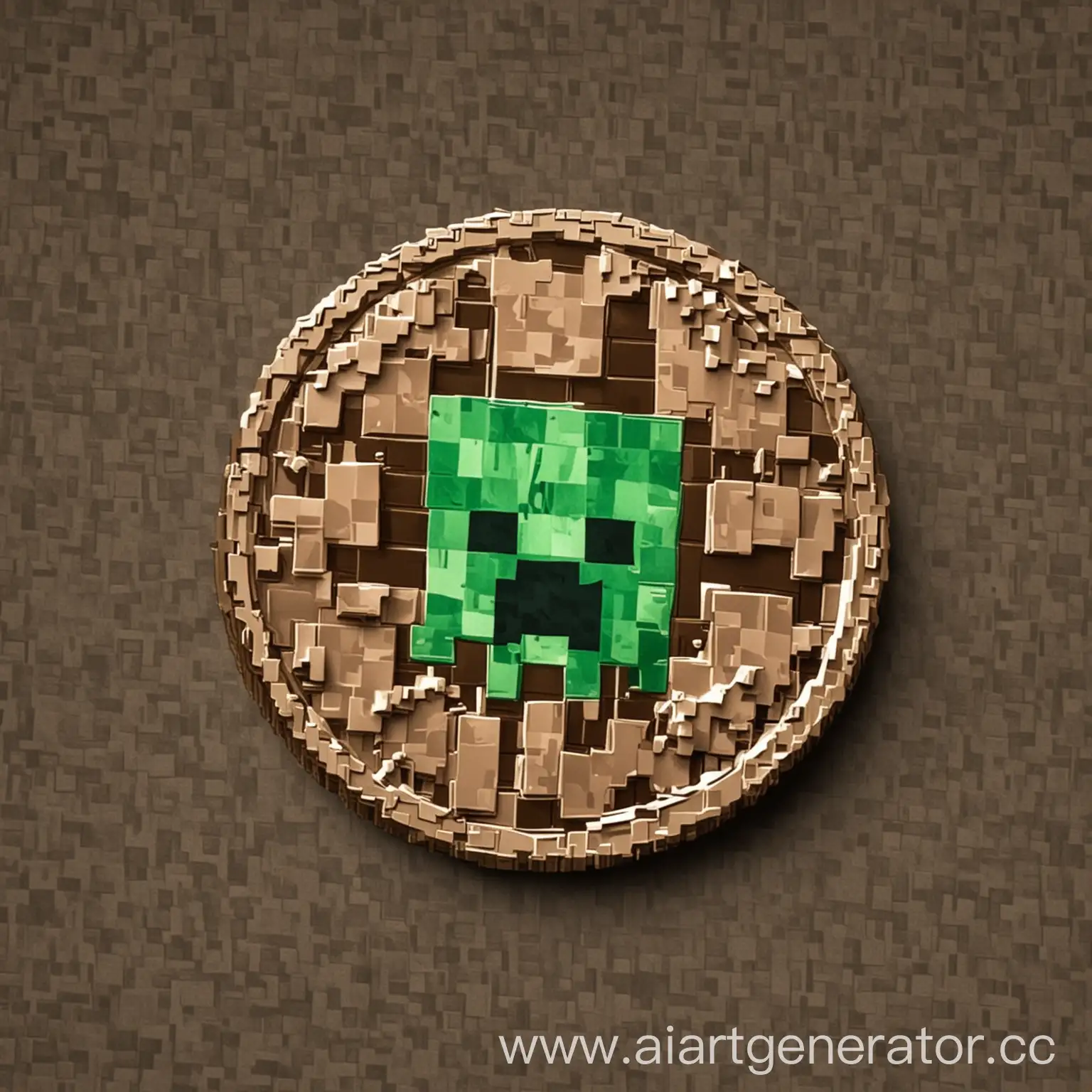 Minecraft-Coin-Illustration-with-Pixel-Art-Style