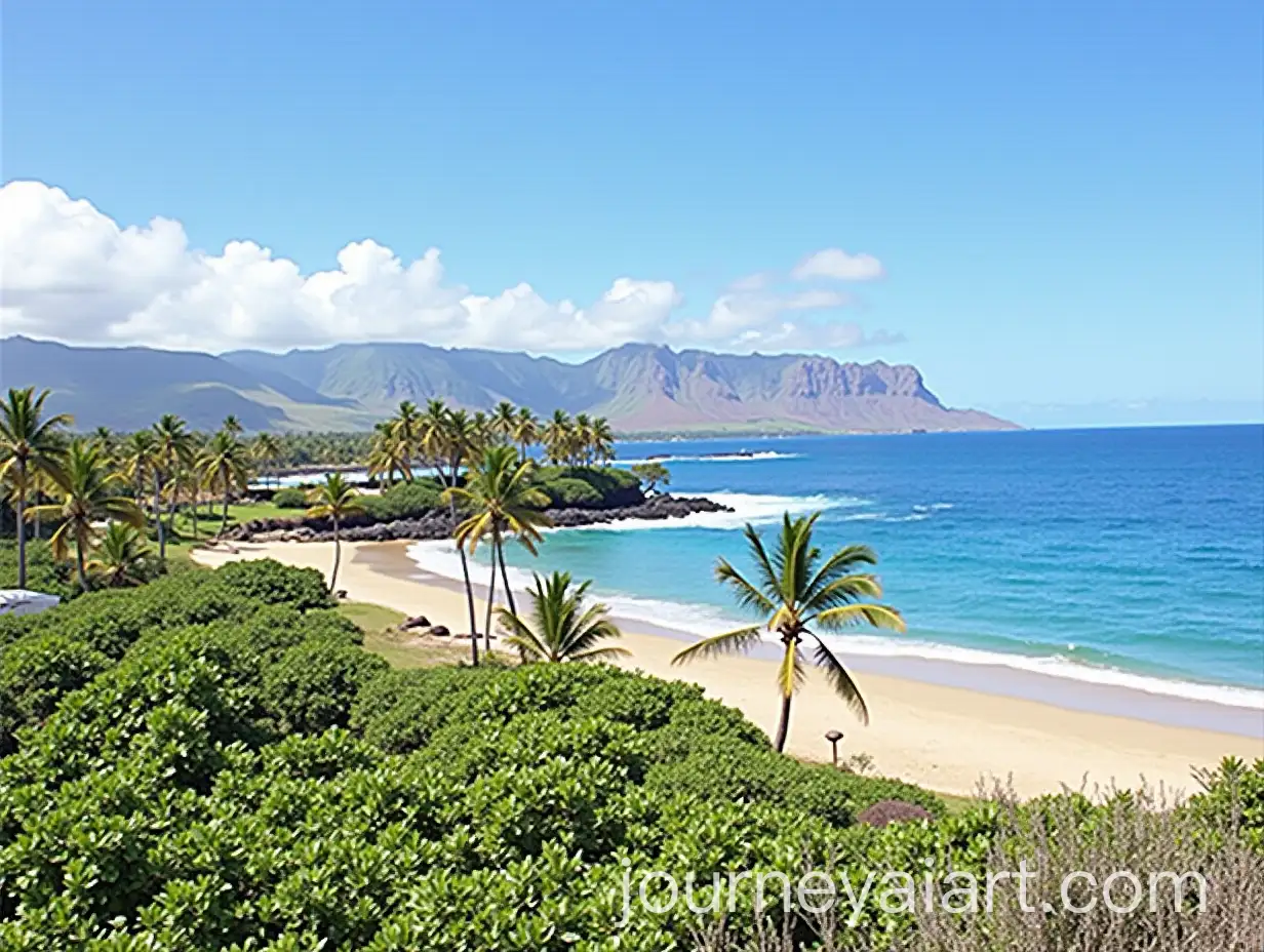 Hawaiian-Landscape-with-Lush-Tropical-Vistas-and-CrystalClear-Waters