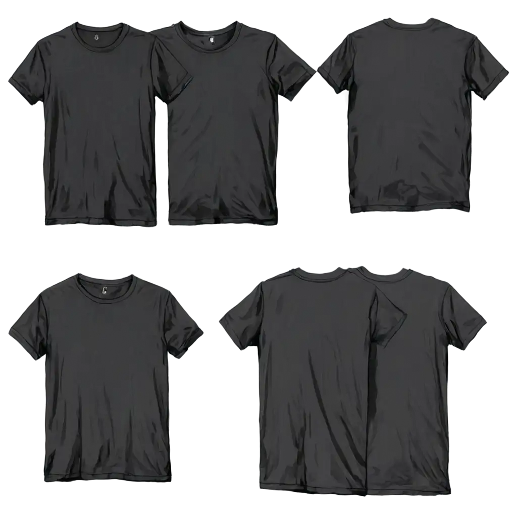 HighQuality-PNG-Sketch-of-a-Black-TShirt-Front-and-Back-View