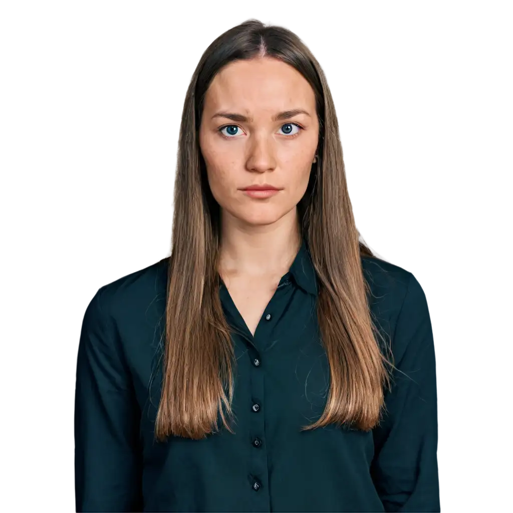 Realistic-American-Woman-PNG-Image-with-Detailed-Facial-Features-and-Dark-Collared-Shirt