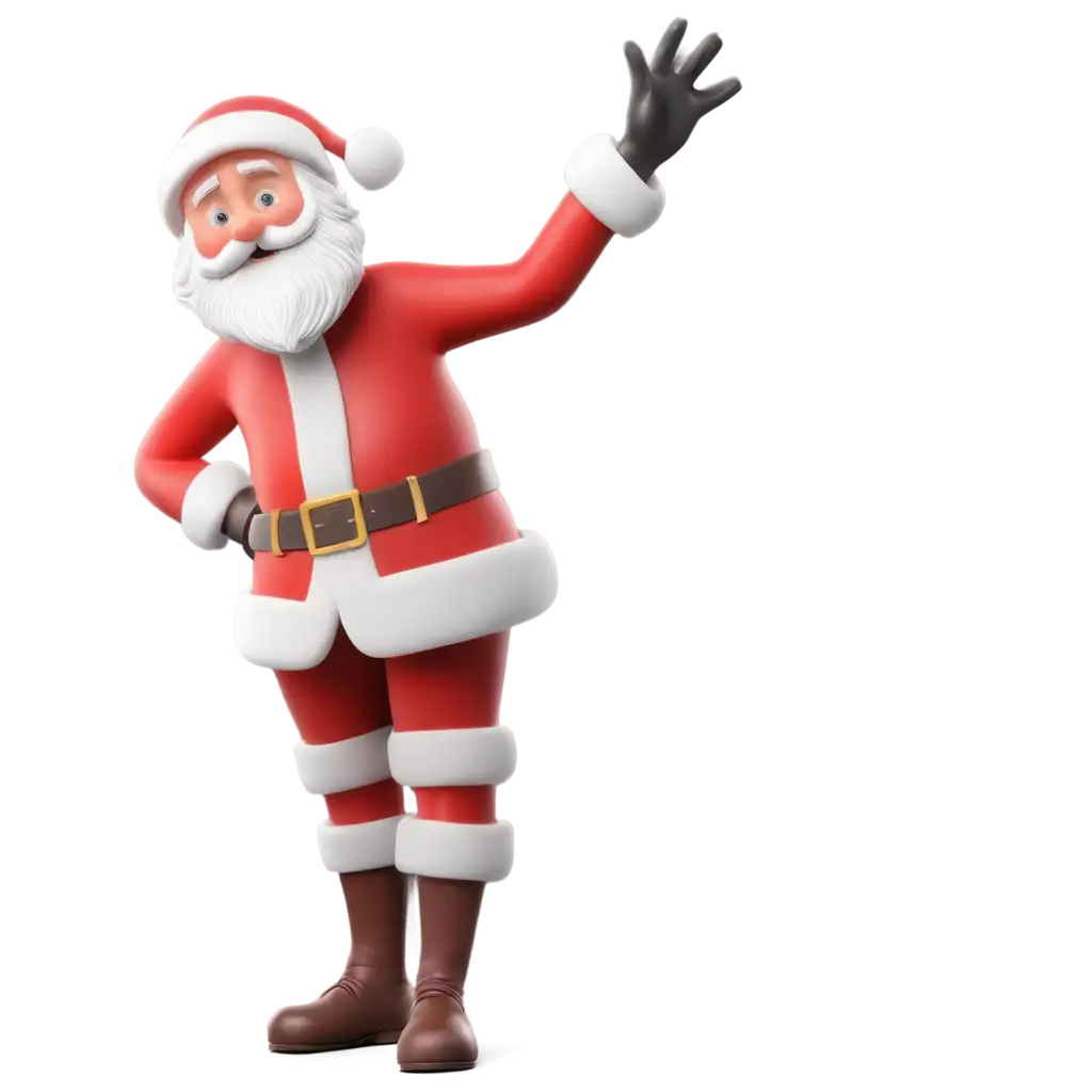 Santa Claus 3d isolated on white background