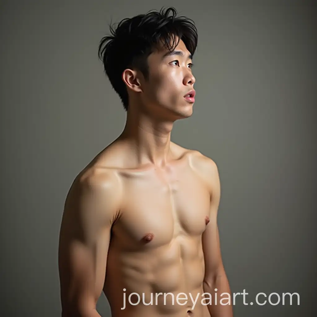 Portrait-of-Soft-Young-Asian-Man-with-Simple-Appearance