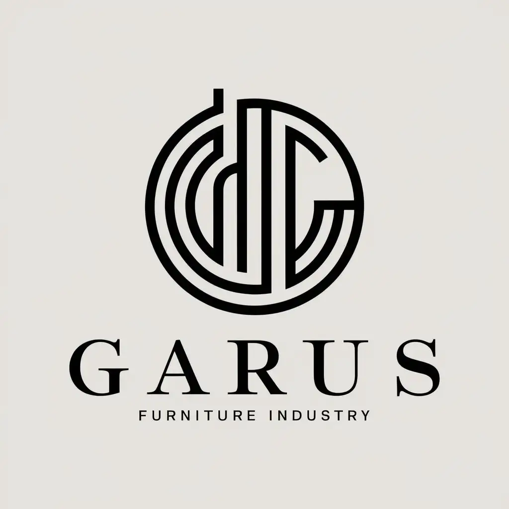 LOGO-Design-For-Garus-Circular-Emblem-for-the-Furniture-Industry