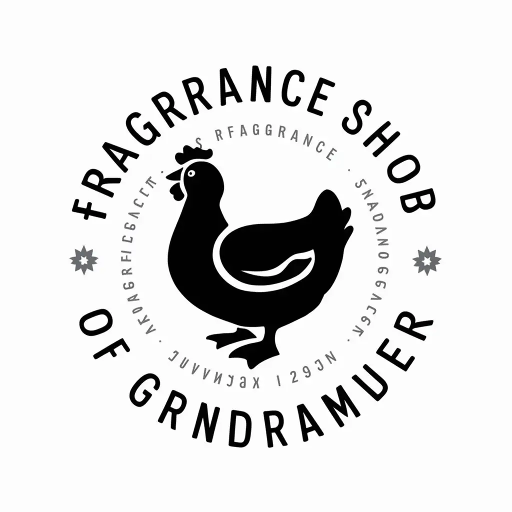 LOGO-Design-For-Fragrance-Shop-of-Grandmother-Chicken-Duck-Vector-Logo-in-Restaurant-Industry