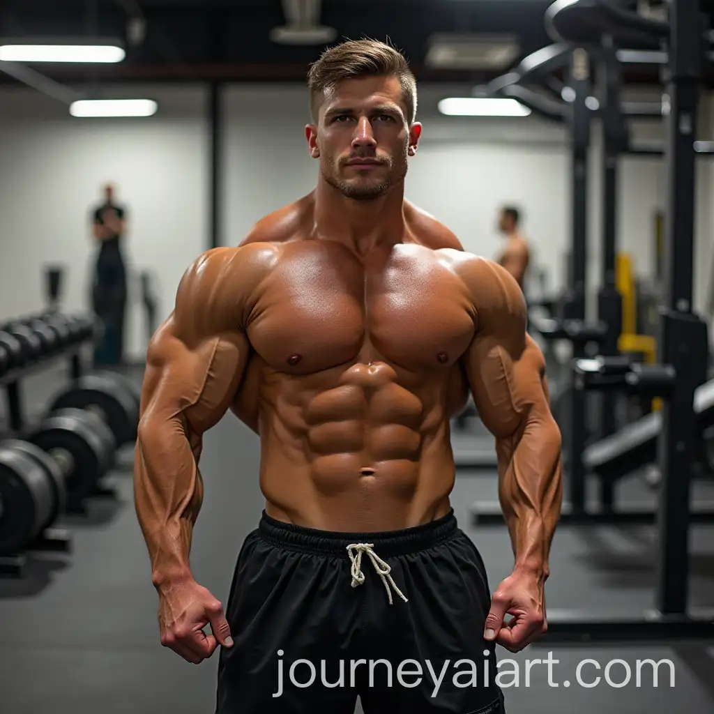 Muscular-Bodybuilder-Posing-in-a-Gym-Setting