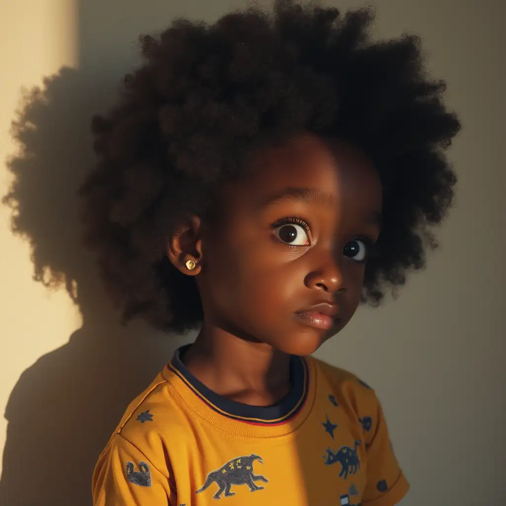 A girl being bullied because she is black