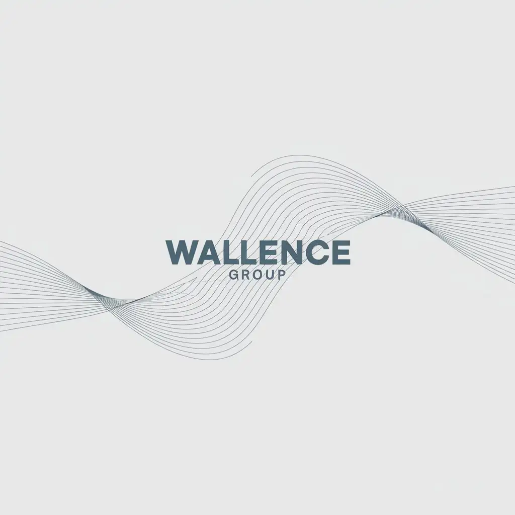 LOGO Design For Wallence Group Minimalistic Text in Technology Industry