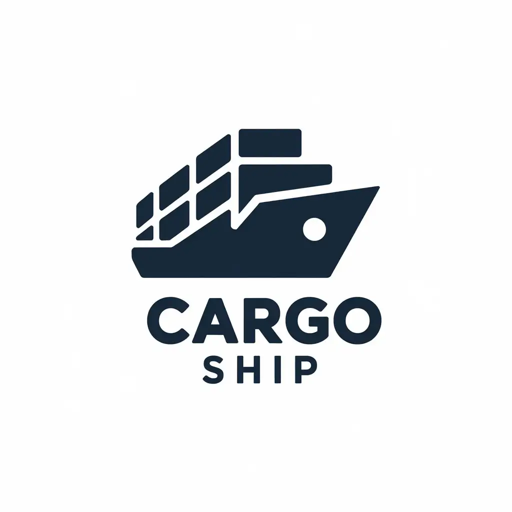 LOGO Design for Cargo Ship Elegant Ship Symbol for Travel Industry with Clear Background