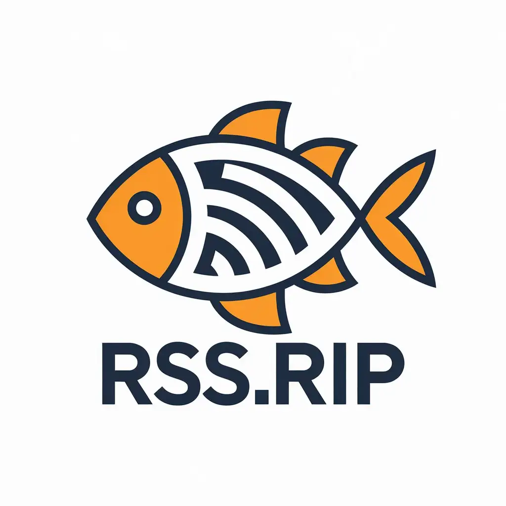 LOGO Design for Rssrip Vector Design with Fish Symbol on Clear Background