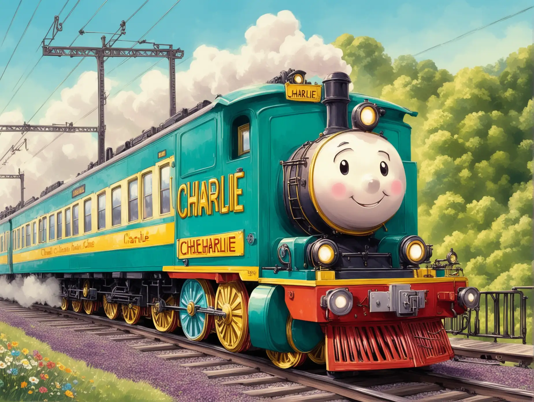 Cheerful Train Named Charlie