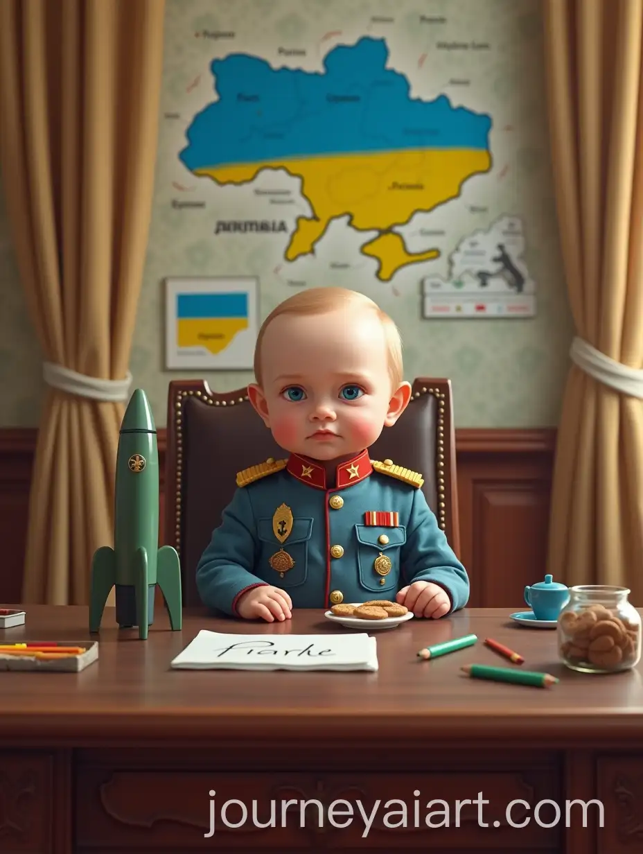 Baby-RepresentationAI-Art-Prompt-Expansion-of-Vladimir-Putin-in-Presidential-Conference-Room