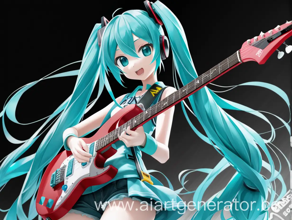 Hatsune-Miku-Performing-with-Electric-Guitar