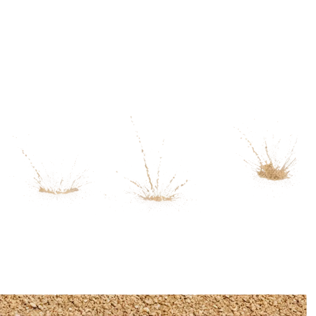 HighQuality-PNG-Image-of-Sand-Splashes-with-Small-Particles-for-Various-Creative-Uses