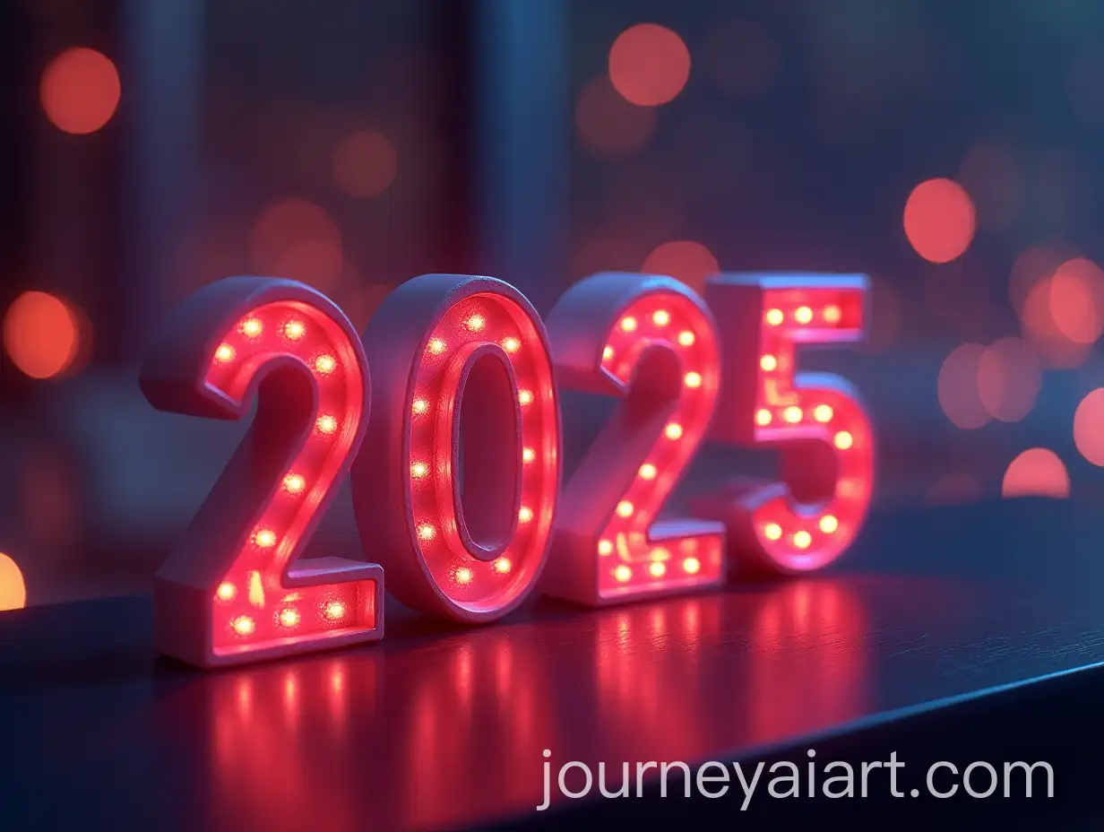 2025-3D-Text-with-Bokeh-Background-and-Abstract-Visuals