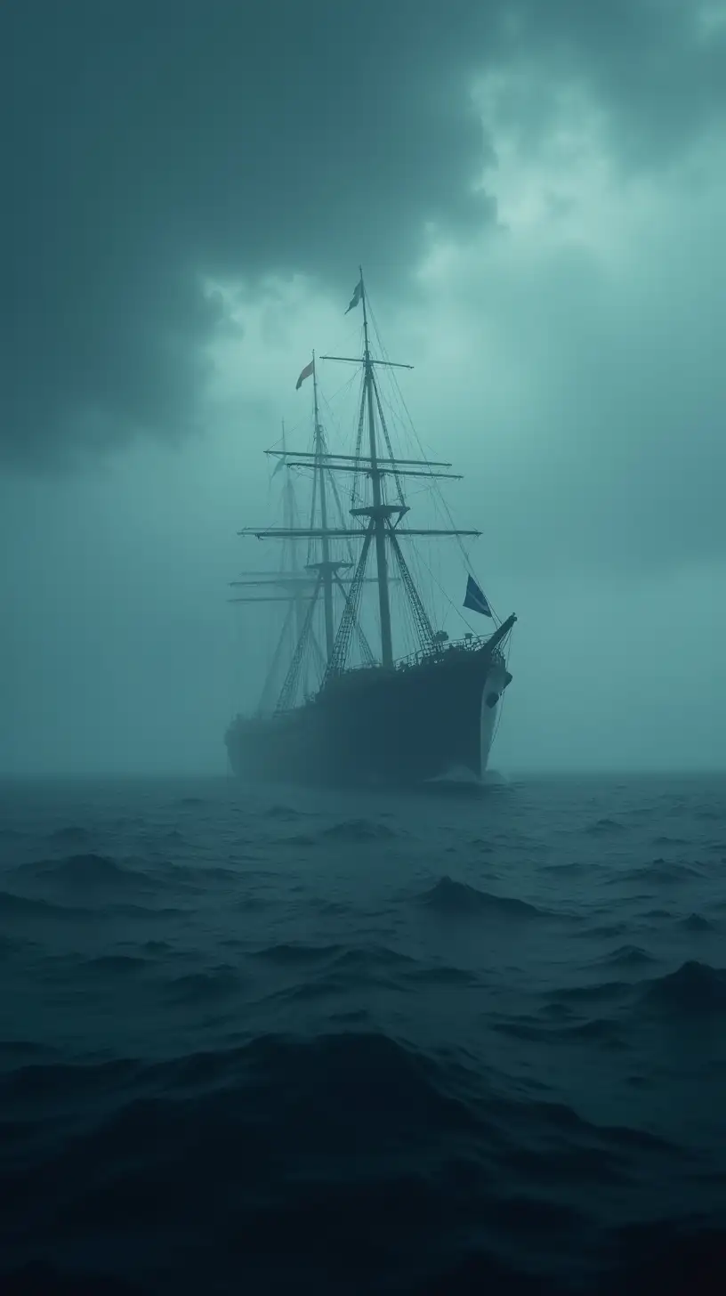 Mysterious Abandonment of the Mary Celeste in Foggy Atlantic Waters