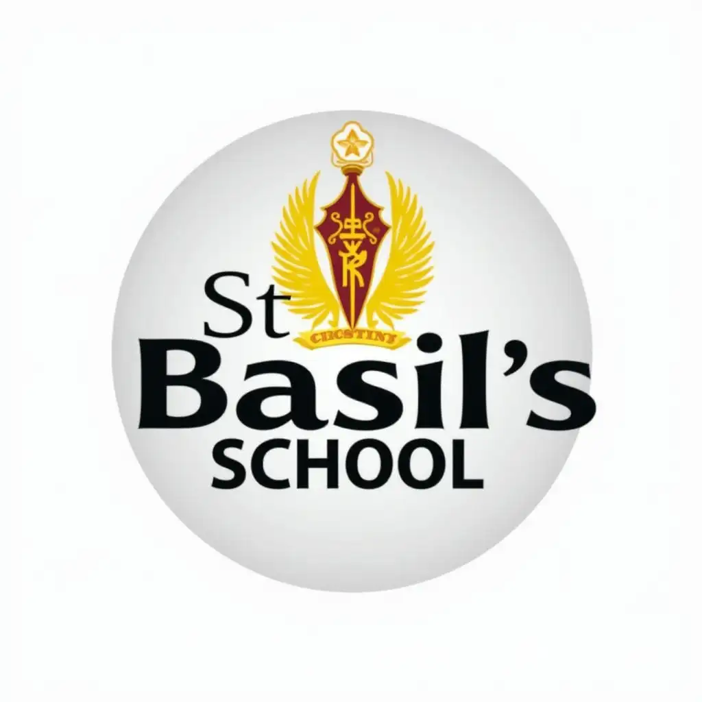 St-Basils-School-Nipaniya-Basti-Logo-Design
