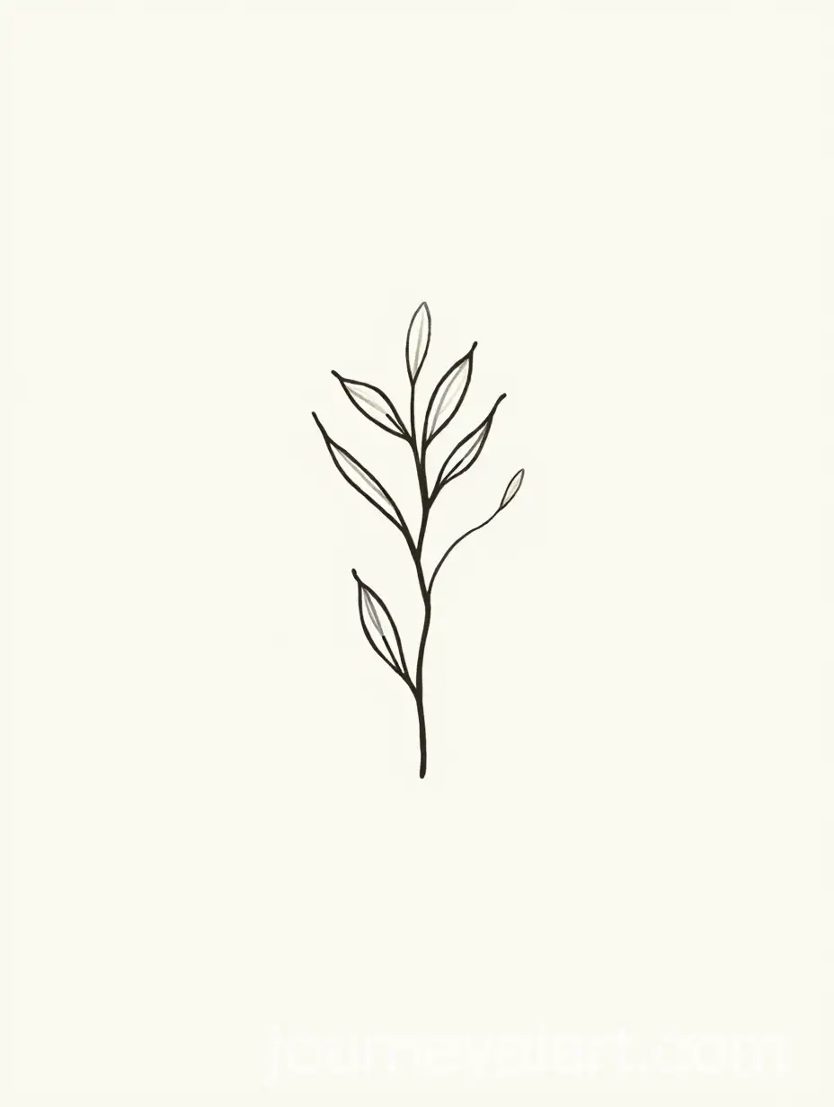 Minimal-Botanical-Line-Art-Drawing-with-Simple-Flora