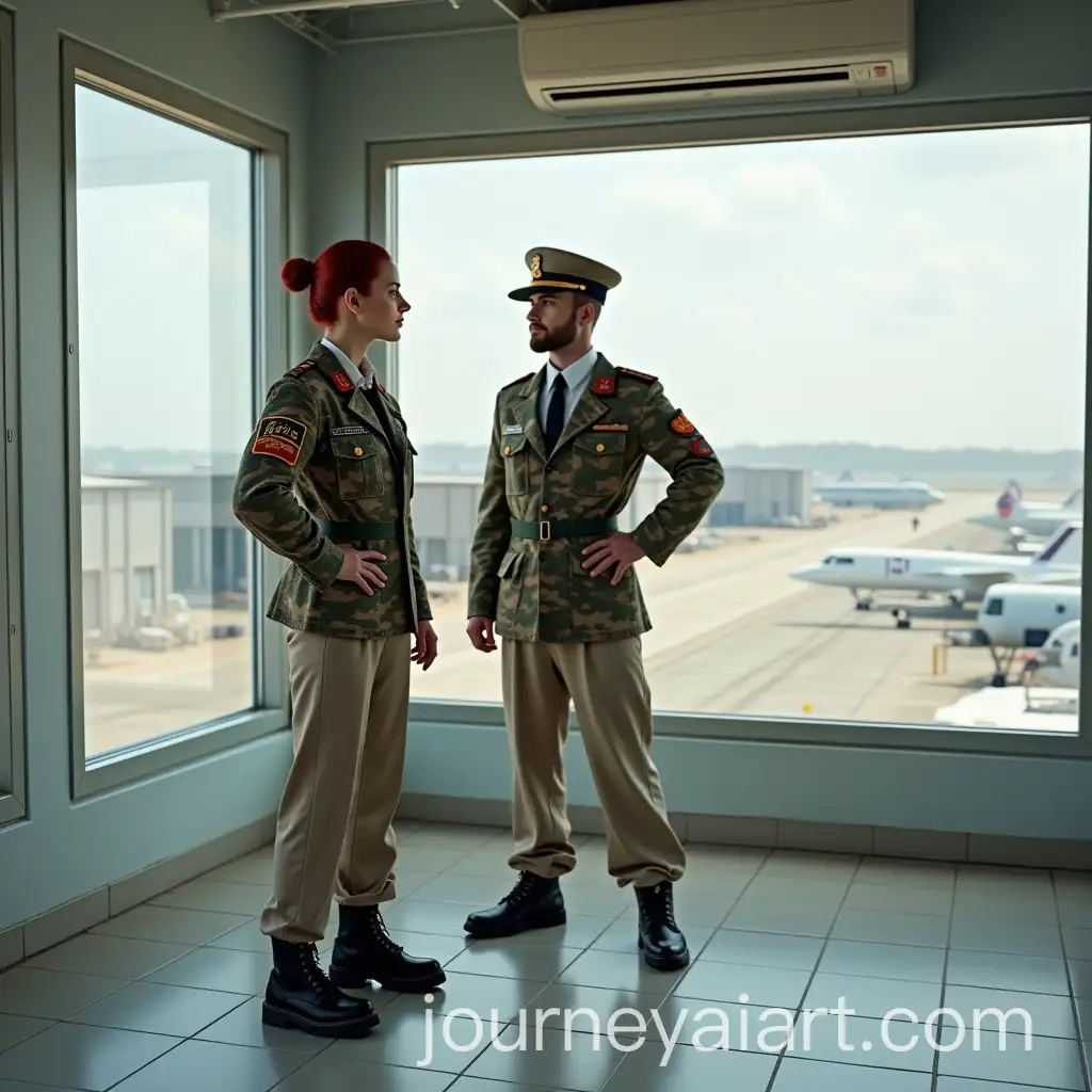 Russian-Military-Personnel-in-Flight-Director-Tower-at-Airfield