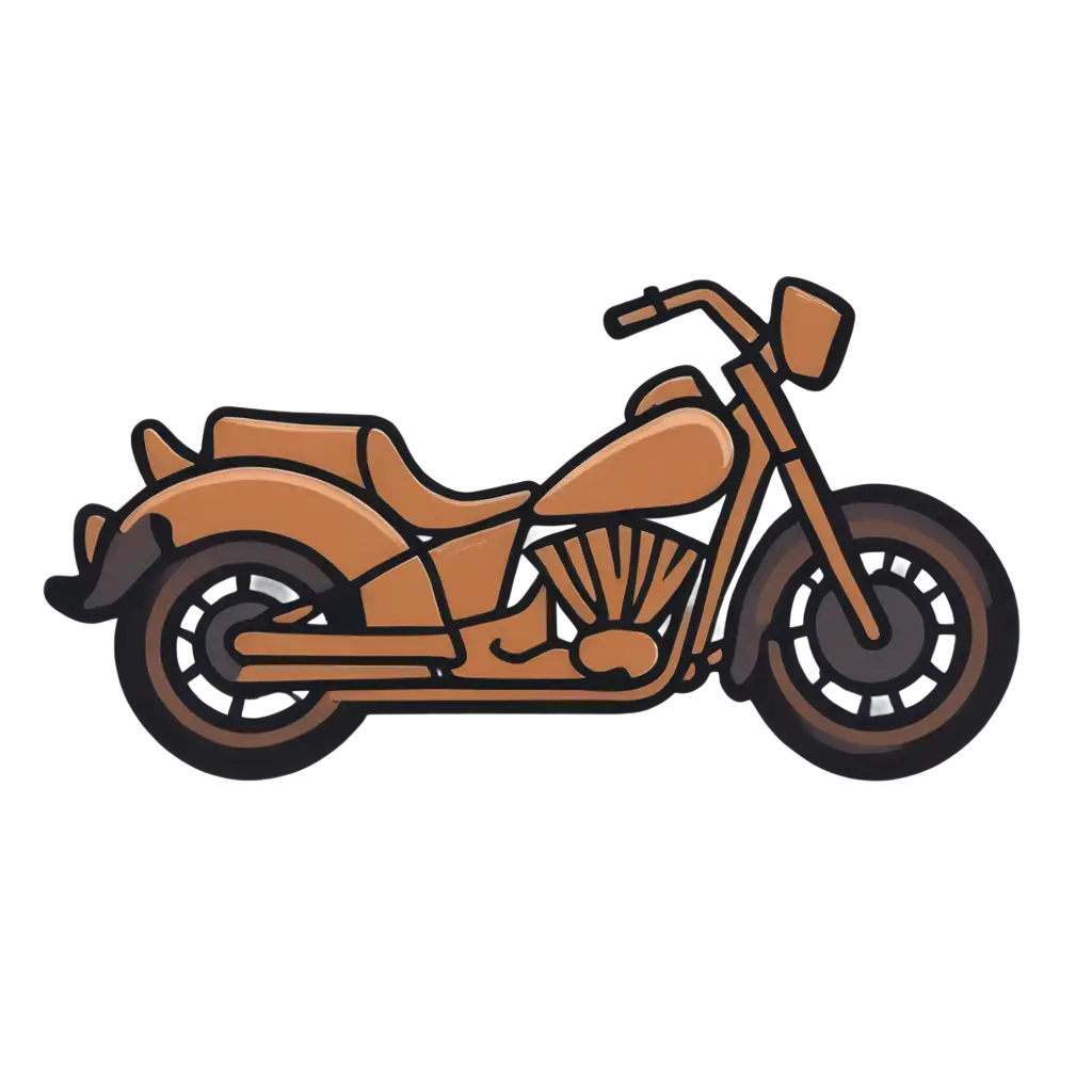 Brown-Motorcycle-Cartoon-Logo-PNG-for-HighQuality-Digital-Use