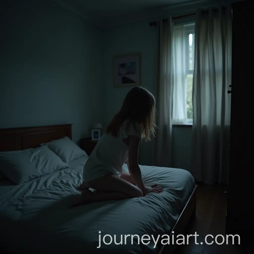 Scared-Little-Girl-in-Her-Bedroom-Feeling-Frightened-and-Vulnerable