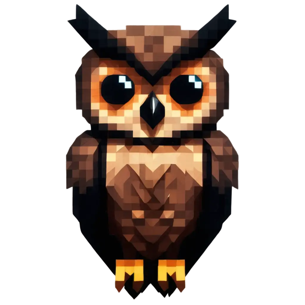 Create-a-Pixel-Art-Owl-PNG-Delightful-Pixelated-Owl-Design