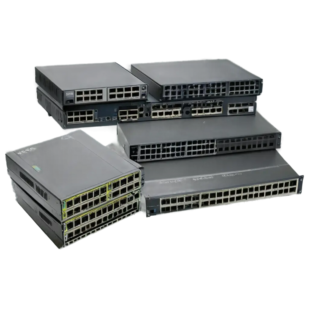 HighQuality-PNG-Image-of-Cisco-Switches-on-White-Background