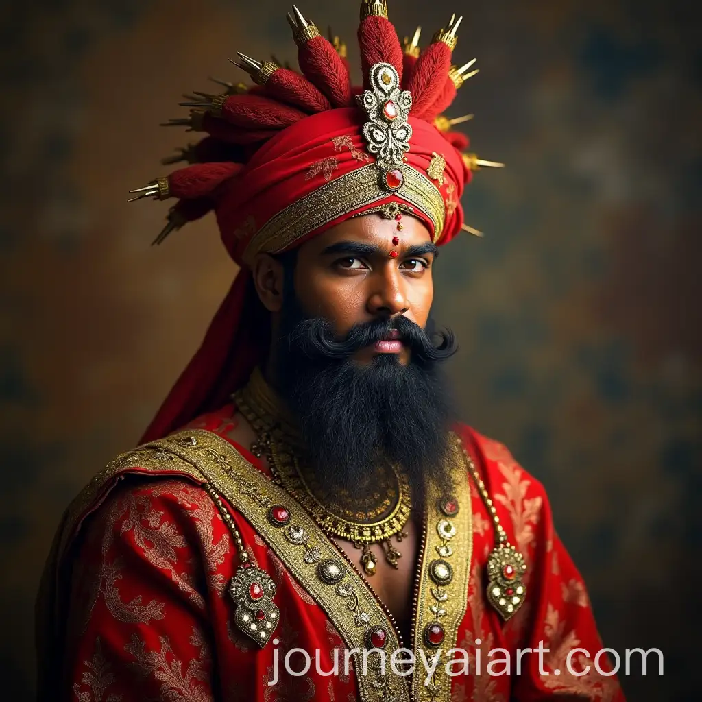 Portrait-of-an-Indian-King-in-Regal-Attire