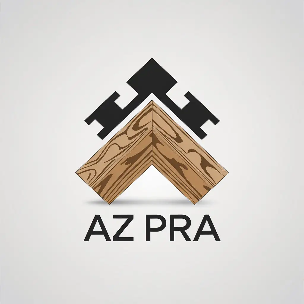 LOGO Design for AZ PRA Minimalistic Dywidag Bar Plywood Symbol for Construction Industry