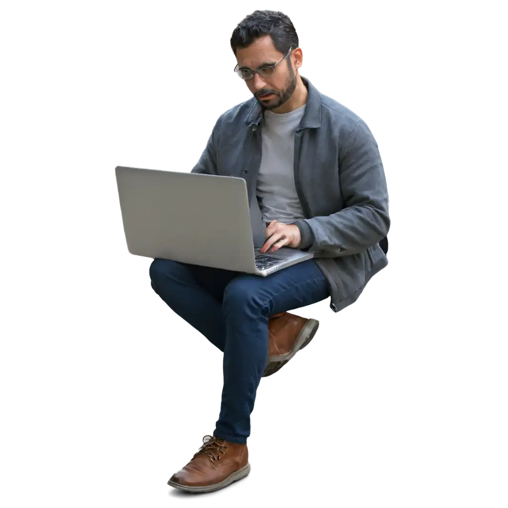 HighQuality-PNG-Image-of-a-Man-with-Laptop-for-Diverse-Applications