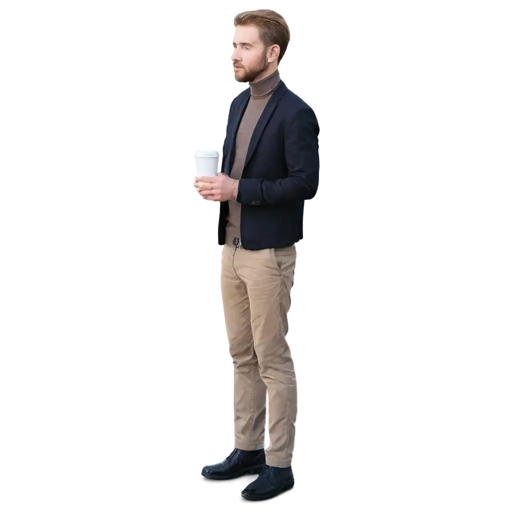 Professional-PNG-Image-of-a-Man-Worker-Enjoying-Coffee-in-an-Office-Setting