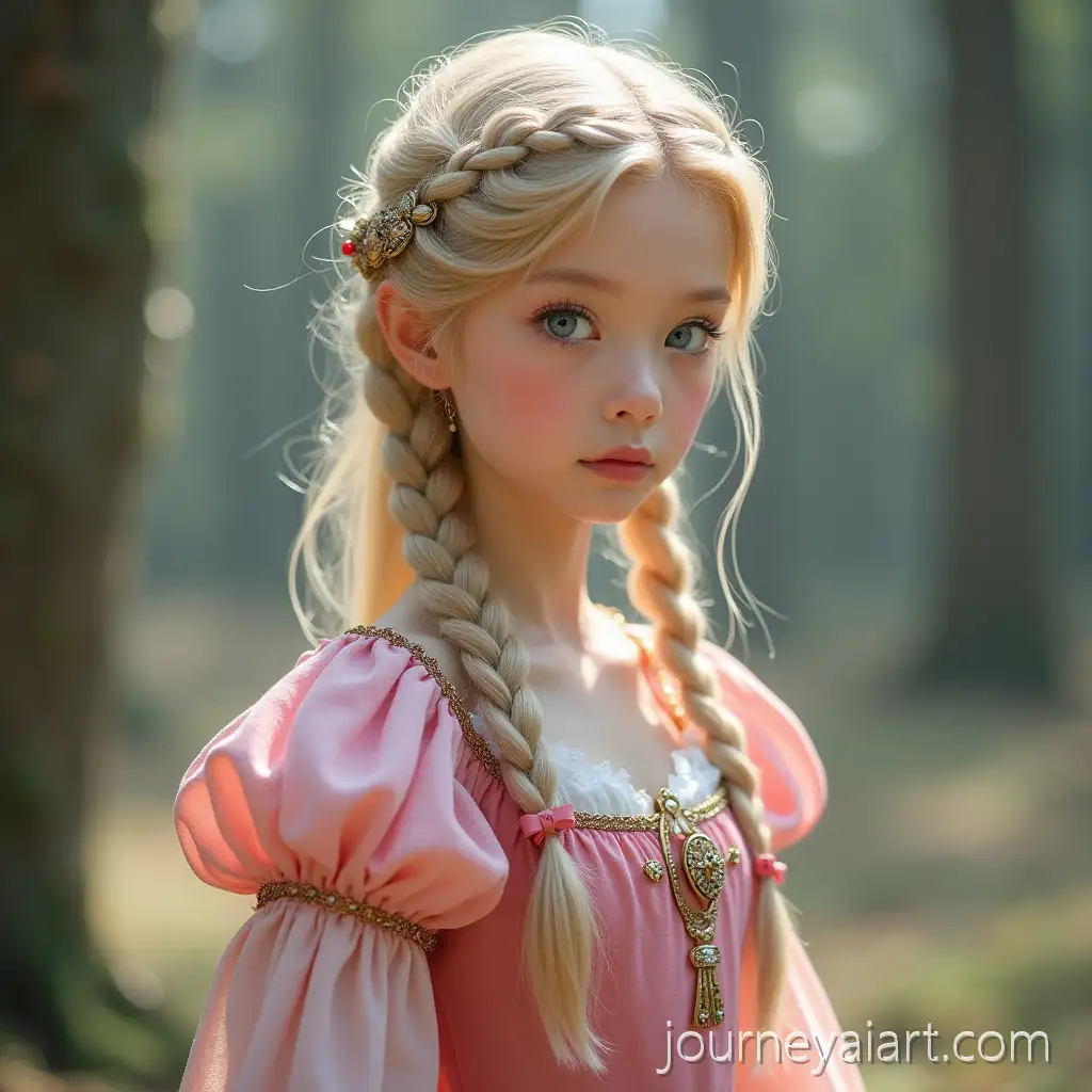 Blonde-Asian-princess-futureBlonde-Asian-Princess-in-Future-World-with-Braids-and-Pink-Dress