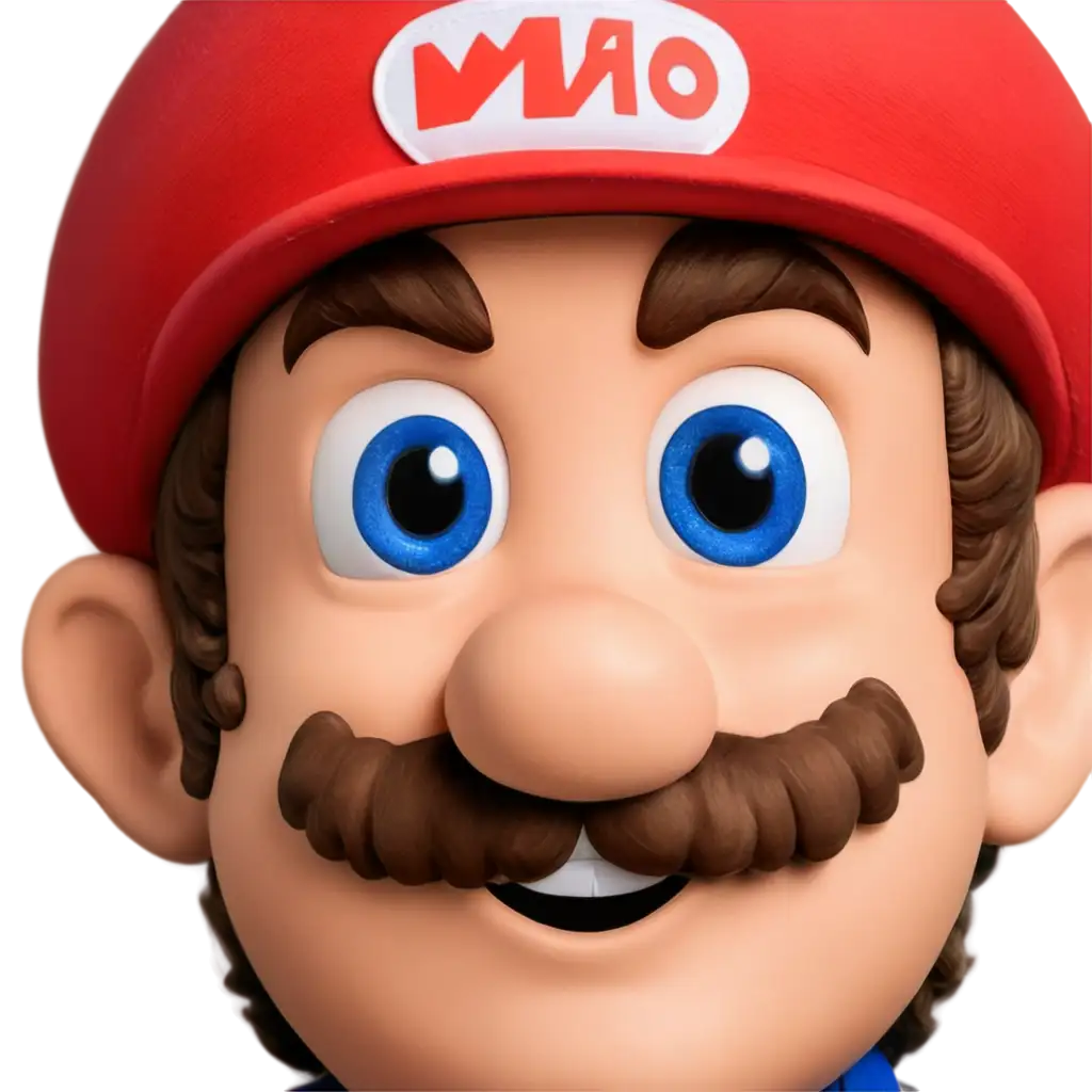 HighQuality-Mario-Closeup-with-Blurred-Eyes-in-PNG-Format