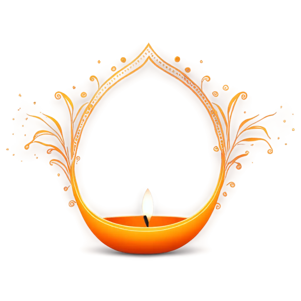 Elegant-Deepavali-Festival-Banner-PNG-with-Glowing-Diya-and-Floral-Design