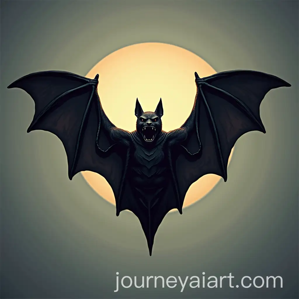 Majestic-Bat-Flying-in-Moonlit-Night-Sky