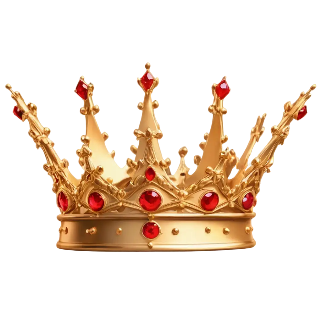 Epic-GoldenPNG-Image-Usage-Scenarios-Crown-PNG-with-Ruby-Eyes-and-Fire-Elements-Royal-Design-for-YouTube-Members