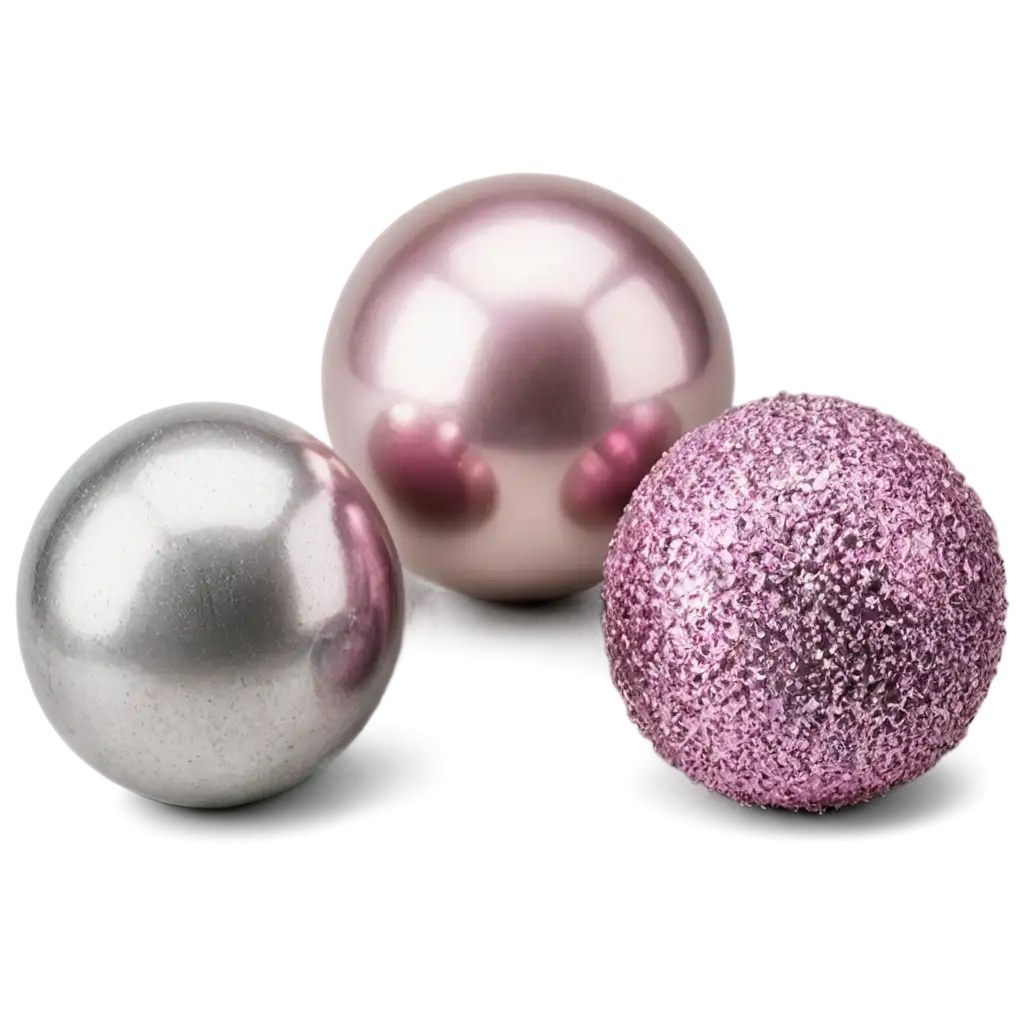 Ornamental-Spheres-PNG-in-Pink-and-Silver-HighQuality-Decorative-Image-for-Design-Projects