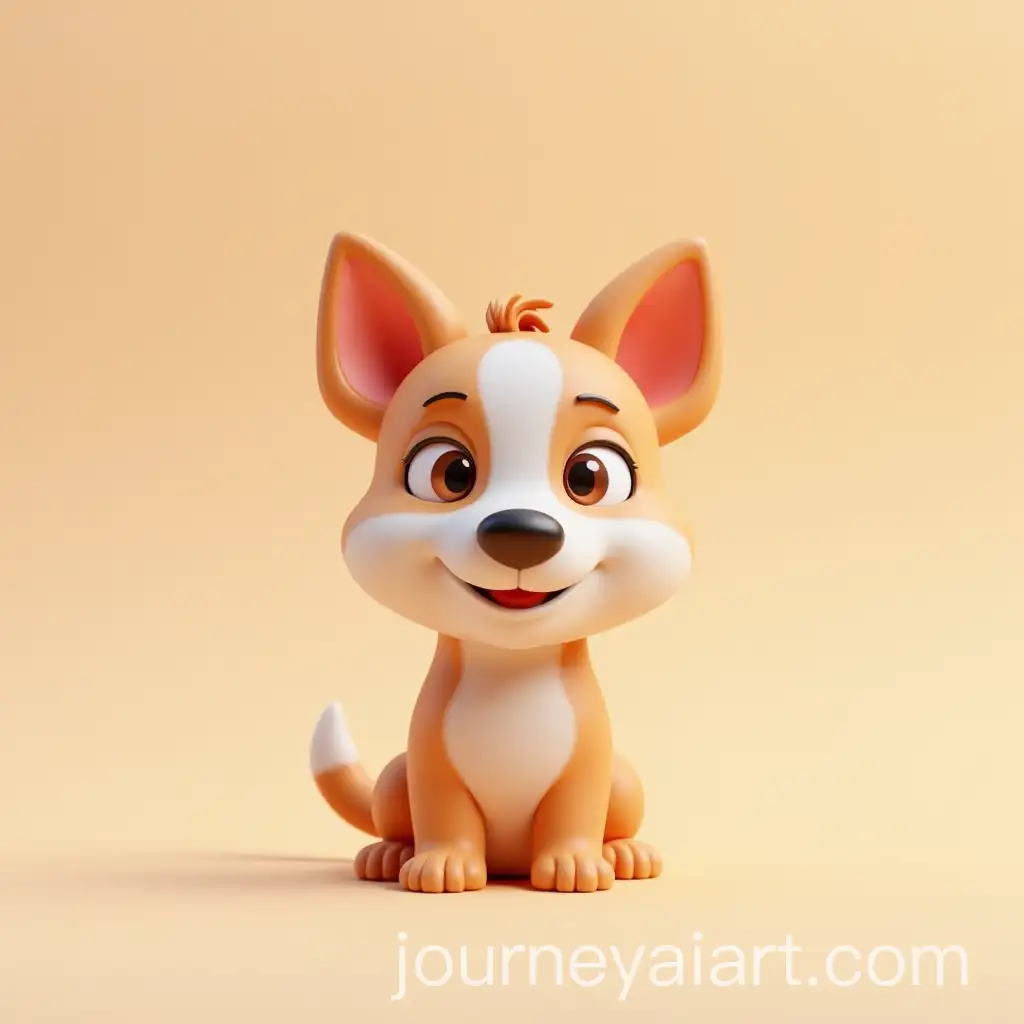 Adorable-3D-Cartoon-Dog-on-a-Clean-Background