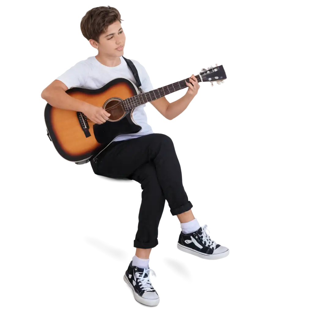 Youth-Sitting-Playing-Guitar-PNG-HighQuality-Digital-Image-for-Versatile-Applications