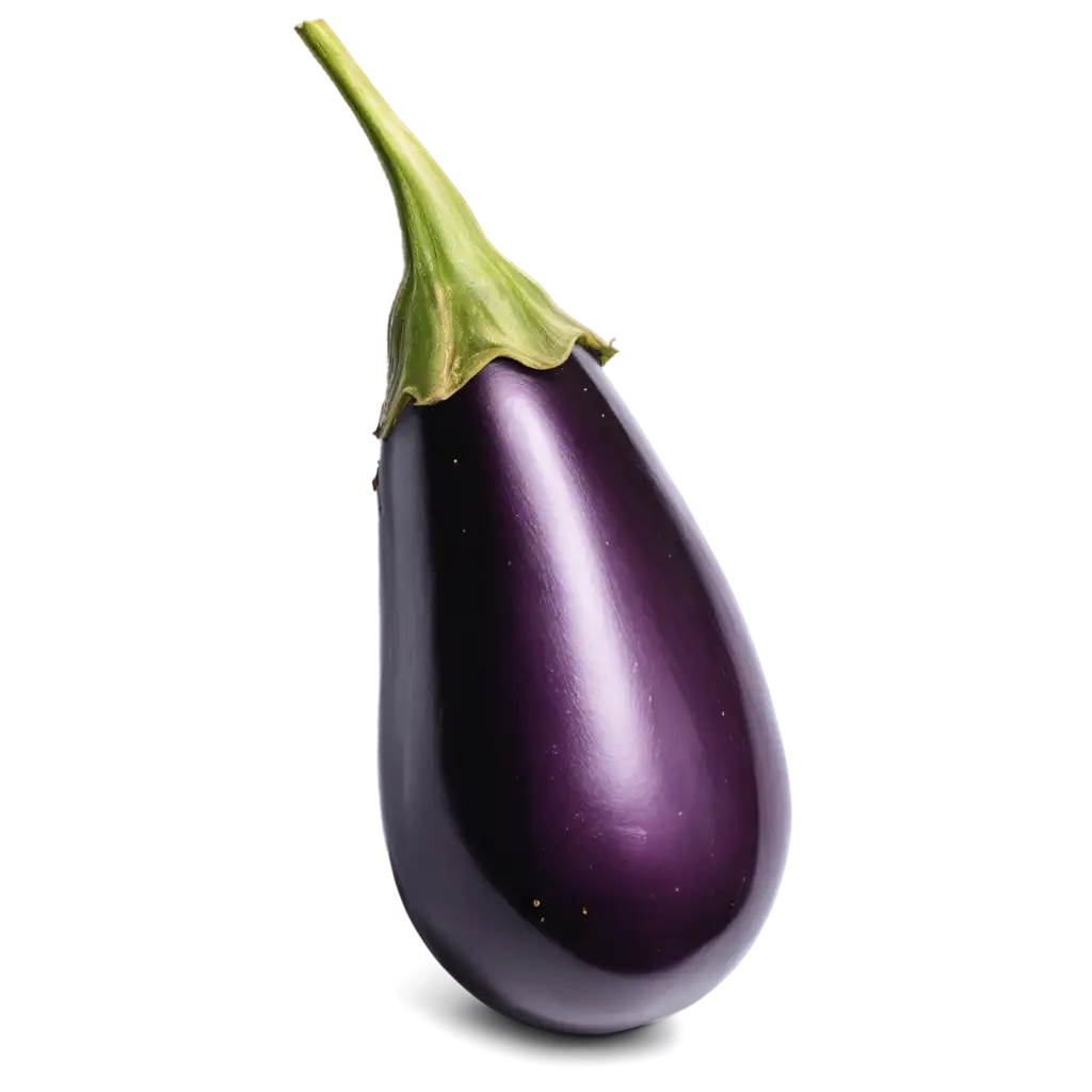 HighQuality-PNG-of-Fresh-Purple-Eggplant-with-Glossy-Surface-and-Vibrant-Colors