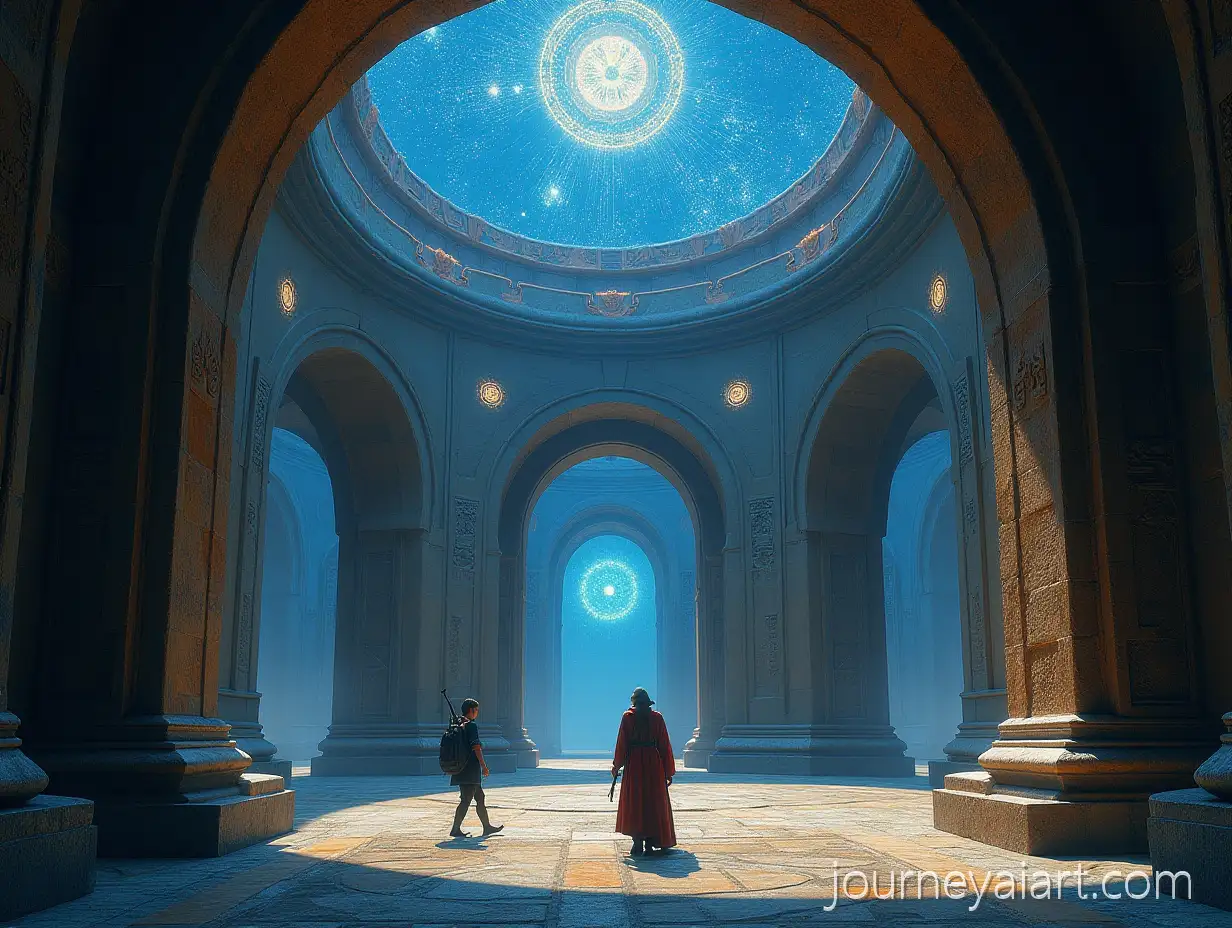 Magician-and-Elf-Exploring-the-Temple-of-the-Starry-Triad