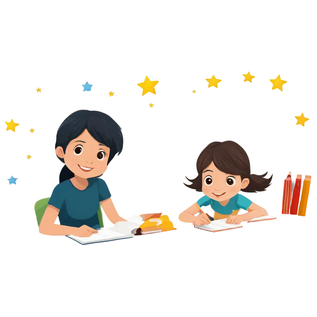 HighQuality-Children-Studying-PNG-Image-Educational-Vector-Art