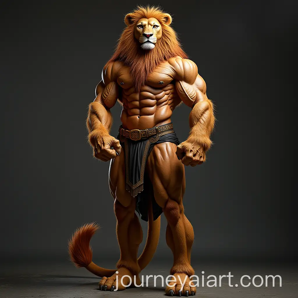 Fusion-of-a-Bodybuilder-and-Lion-with-ClinGeorgescu-Style