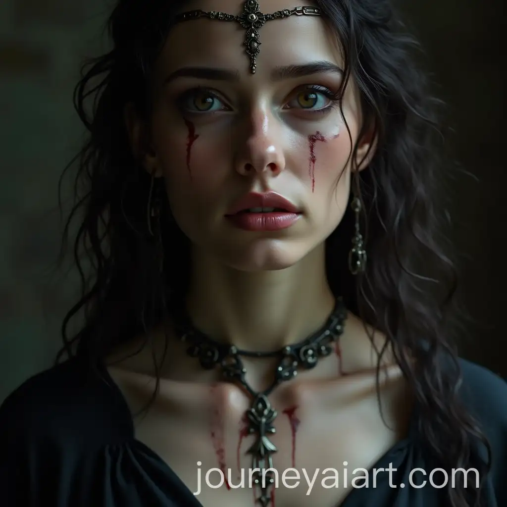 Gorgeous-Woman-with-Necklace-in-Dark-Medieval-Style