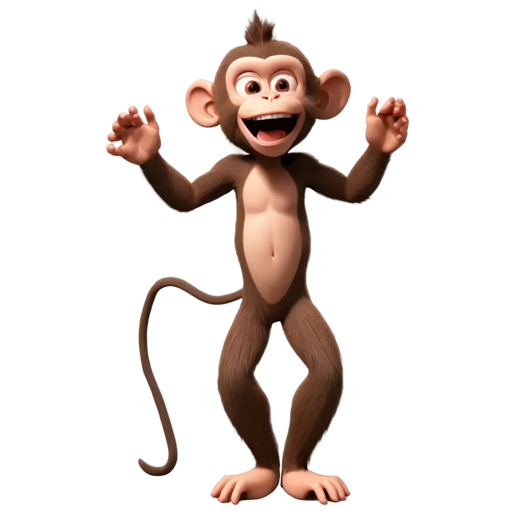 3D-Monkey-PNG-Image-Playful-and-Realistic-Render-for-Creative-Projects