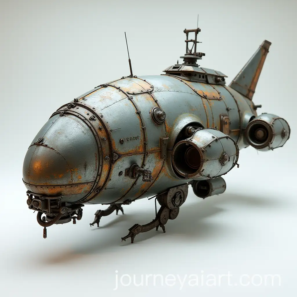 Curved-Asymmetric-Alien-Spacecraft-Constructed-from-Scrap-Metal