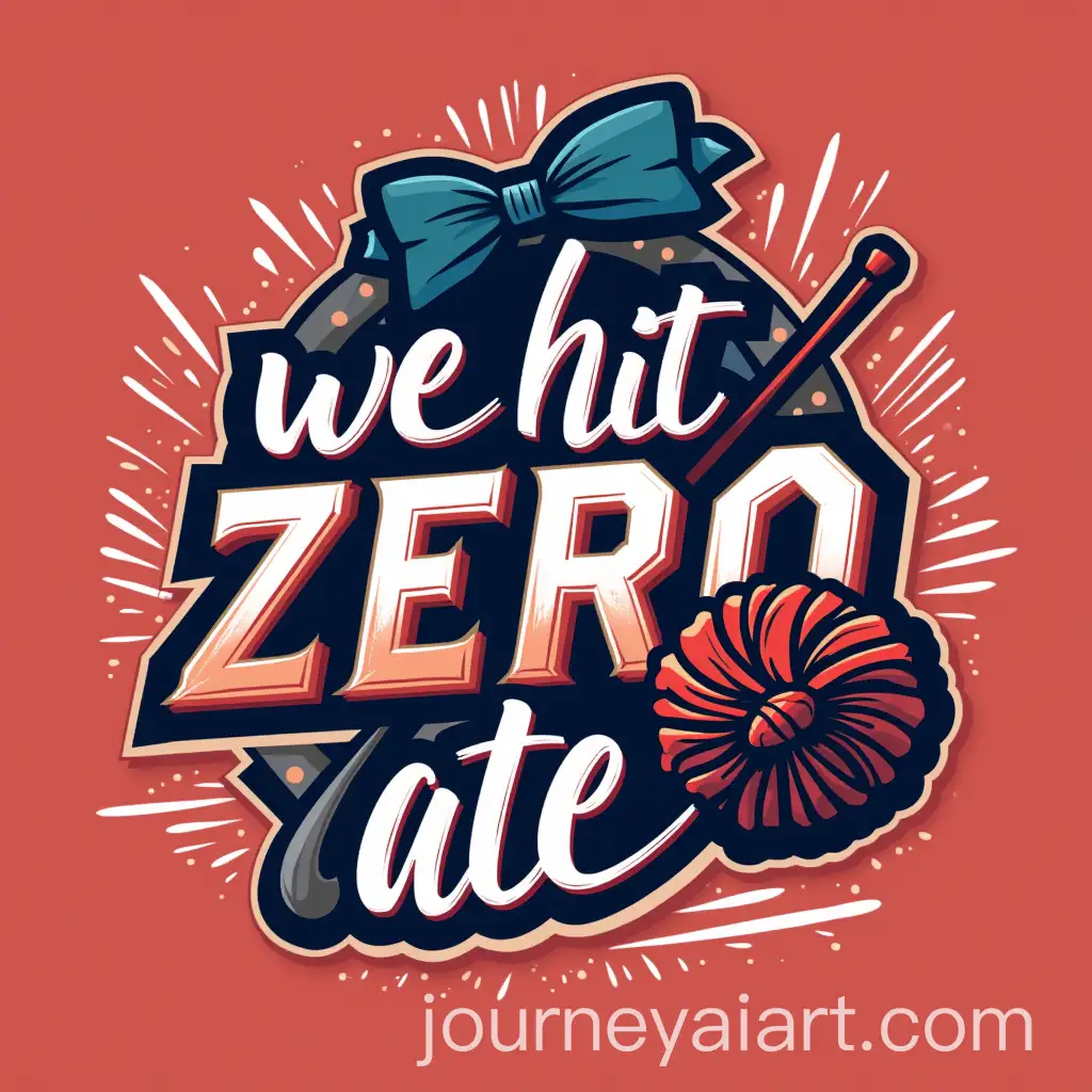Energetic-Cheerleader-Hoodie-Logo-Design-with-We-Hit-Zero-and-We-Ate-Text