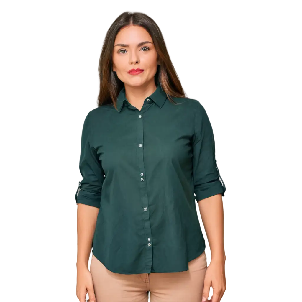 HighQuality-PNG-Image-of-a-40YearOld-American-Woman-in-a-Collared-Shirt