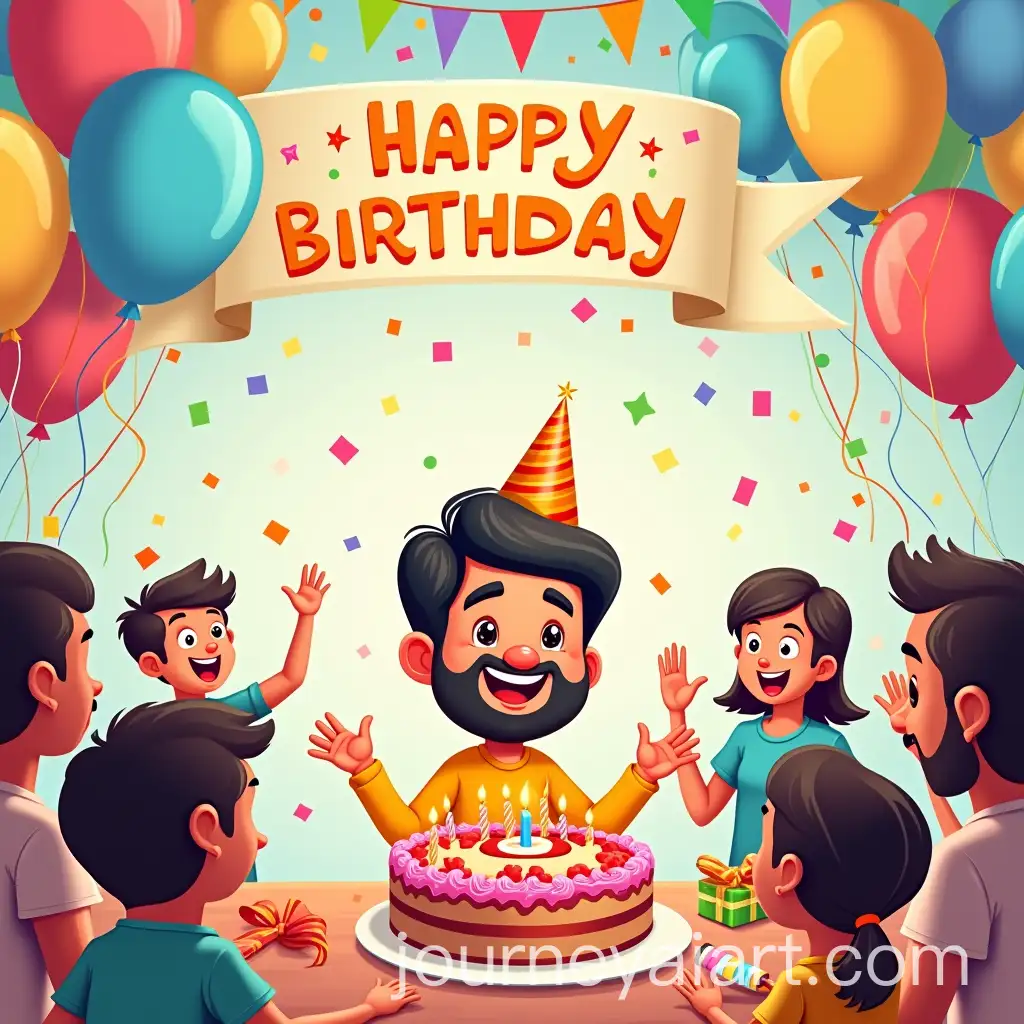 Cheerful-Cartoon-Birthday-Celebration-for-Jaspreet-Singh
