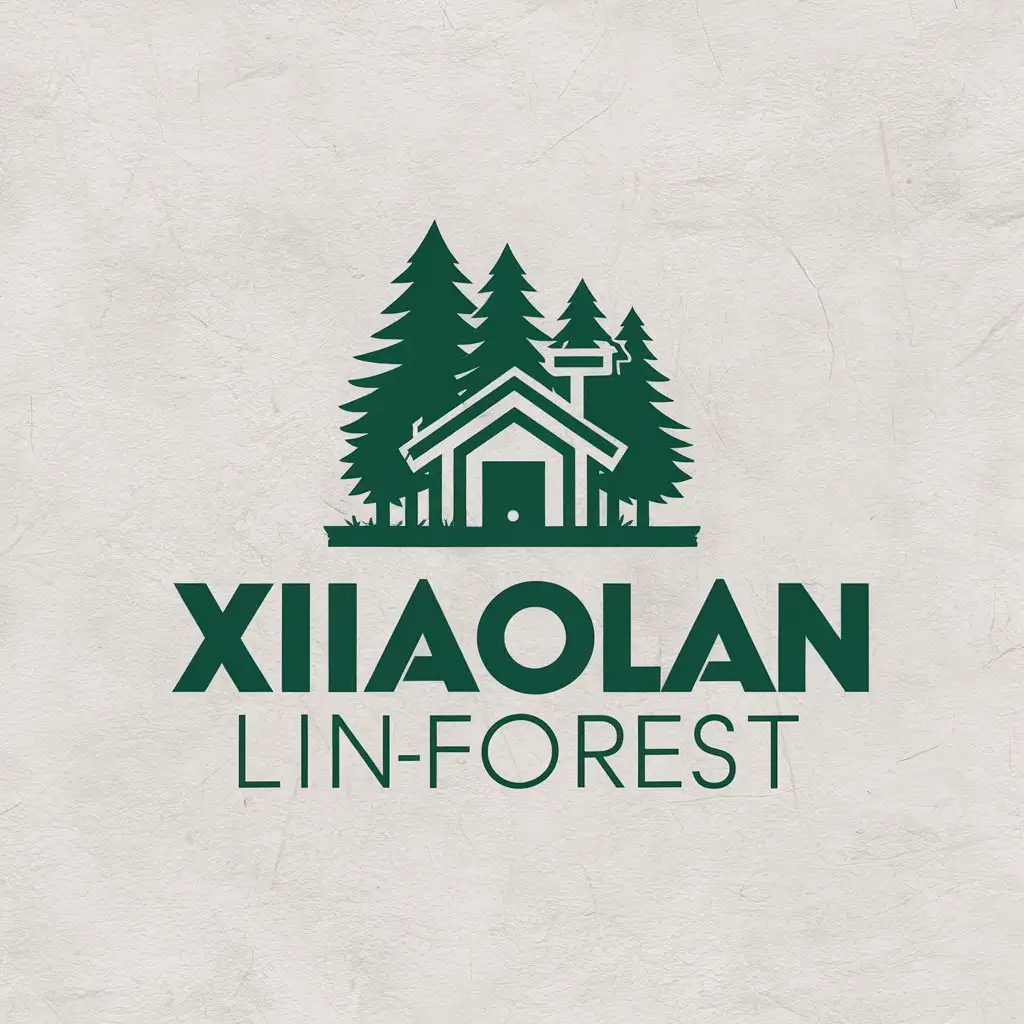 LOGO-Design-For-Xiaolan-Linforest-Enchanting-Forest-Cabin-Theme