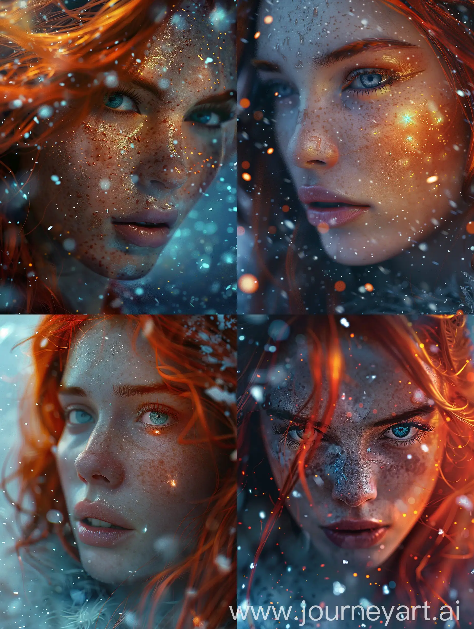 Fantasy-Red-Haired-Woman-in-Icy-Landscape-with-Cinematic-Lighting